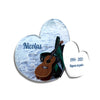 Plaque funéraire guitare-plage-double-coeur 30 Plaquedeces.fr